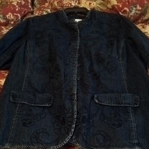Coldwater Creek blue denim jacket in size 20
